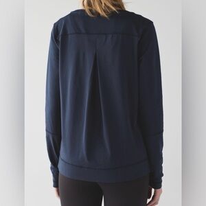 Lululemon Belle Long Sleeve Inkwell Pullover Navy Blue Women Sz XS